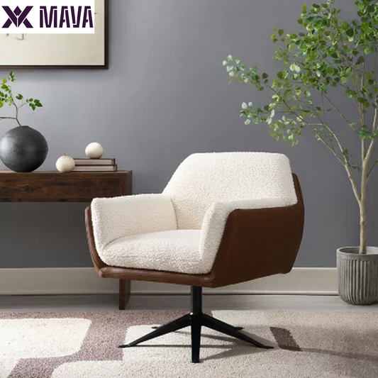 MAVA Swivel Chair with Auto-Return Base, Assorted Colors